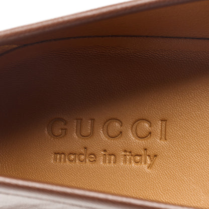 Gucci Mandala Goatskin Mens Horsebit Loafers 12 Brown Sugar 6 of 14