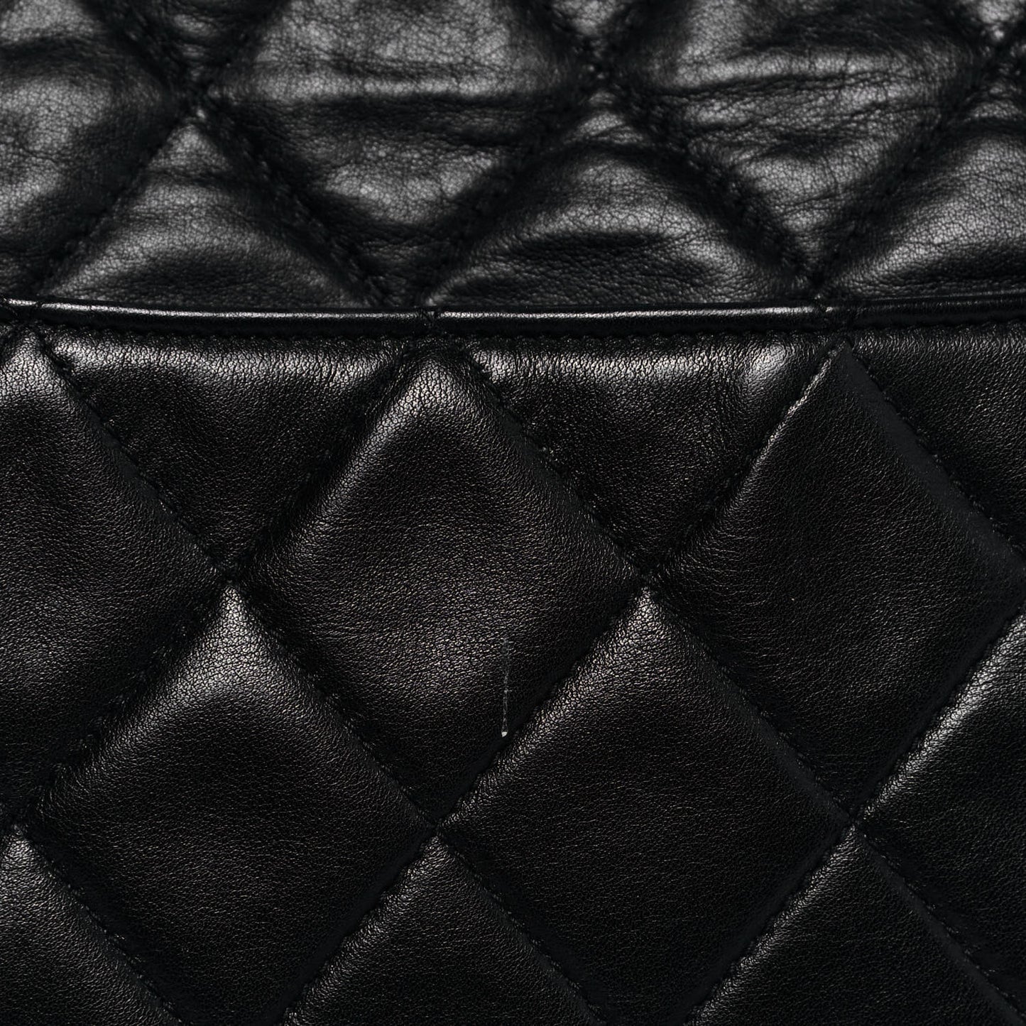 Lambskin Quilted Shoulder Bag Black