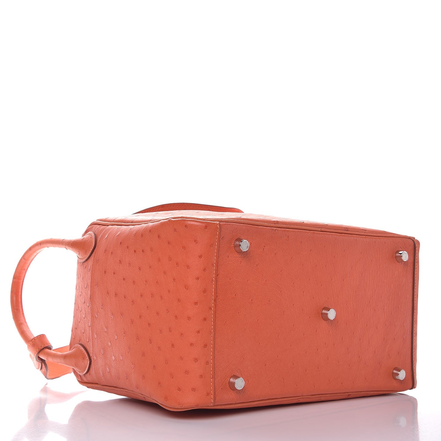 Hermes Ostrich Lindy 30 Tangerine 4 of 8