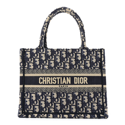 Christian Dior Oblique Small Book Tote Blue Multicolor 1 of 10