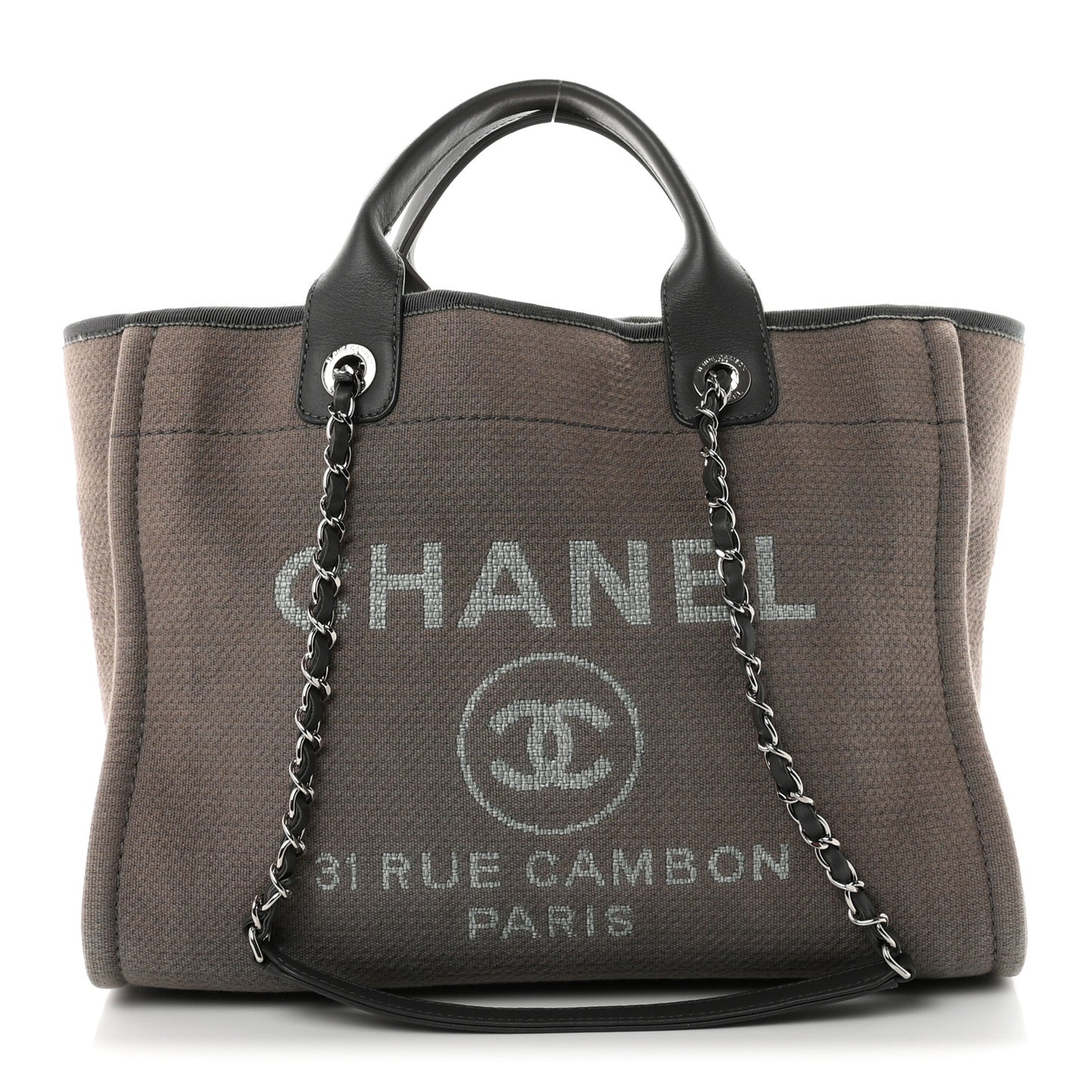 Mixed Fibers Small Deauville Tote Grey