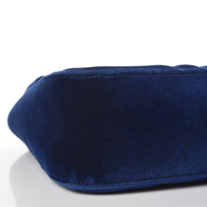 Gucci Velvet Matelasse Medium GG Marmont Shoulder Bag Cobalt Blue 5 of 11