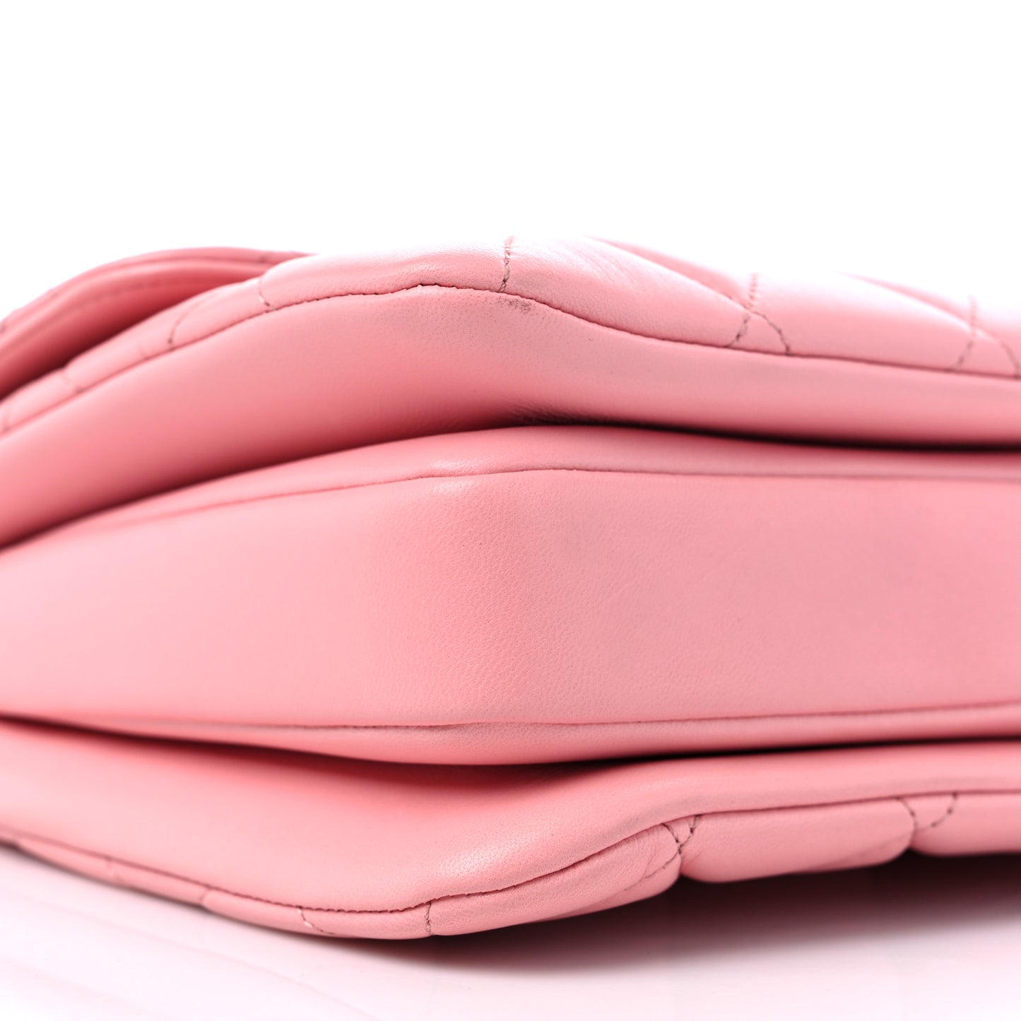 Lambskin Quilted Small Trendy CC Flap Dual Handle Bag Light Pink