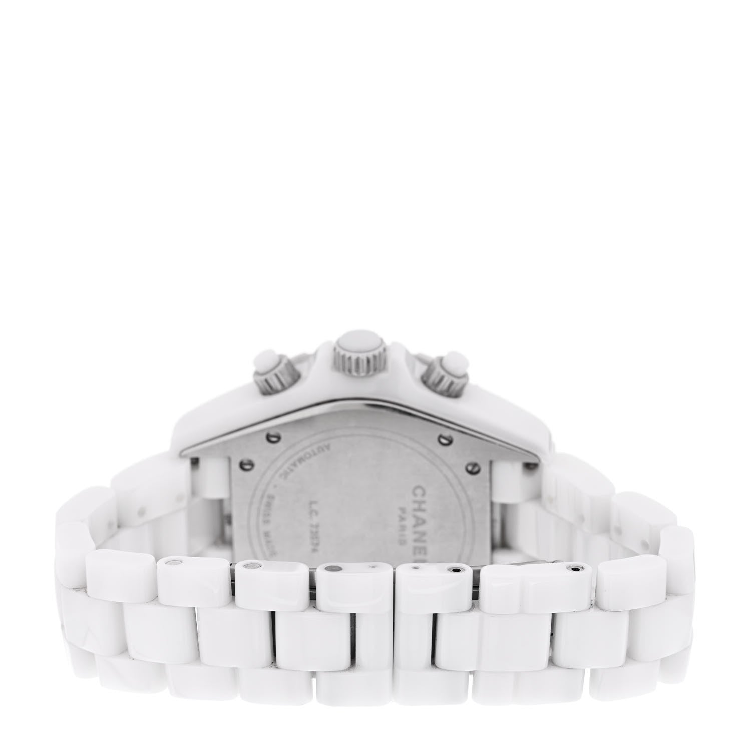Chanel Stainless Steel Ceramic 41mm J12 Chronograph Automatic Watch White 3 of 4