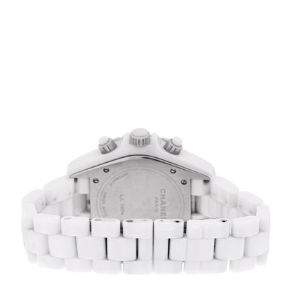 Chanel Stainless Steel Ceramic 41mm J12 Chronograph Automatic Watch White 3 of 4