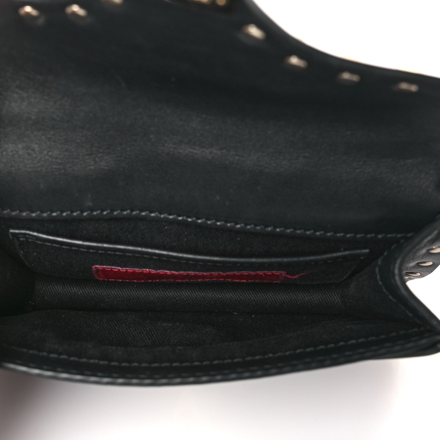 Valentino Garavani Vitello Mini Rockstud Shoulder Flap Bag Black 5 of 9