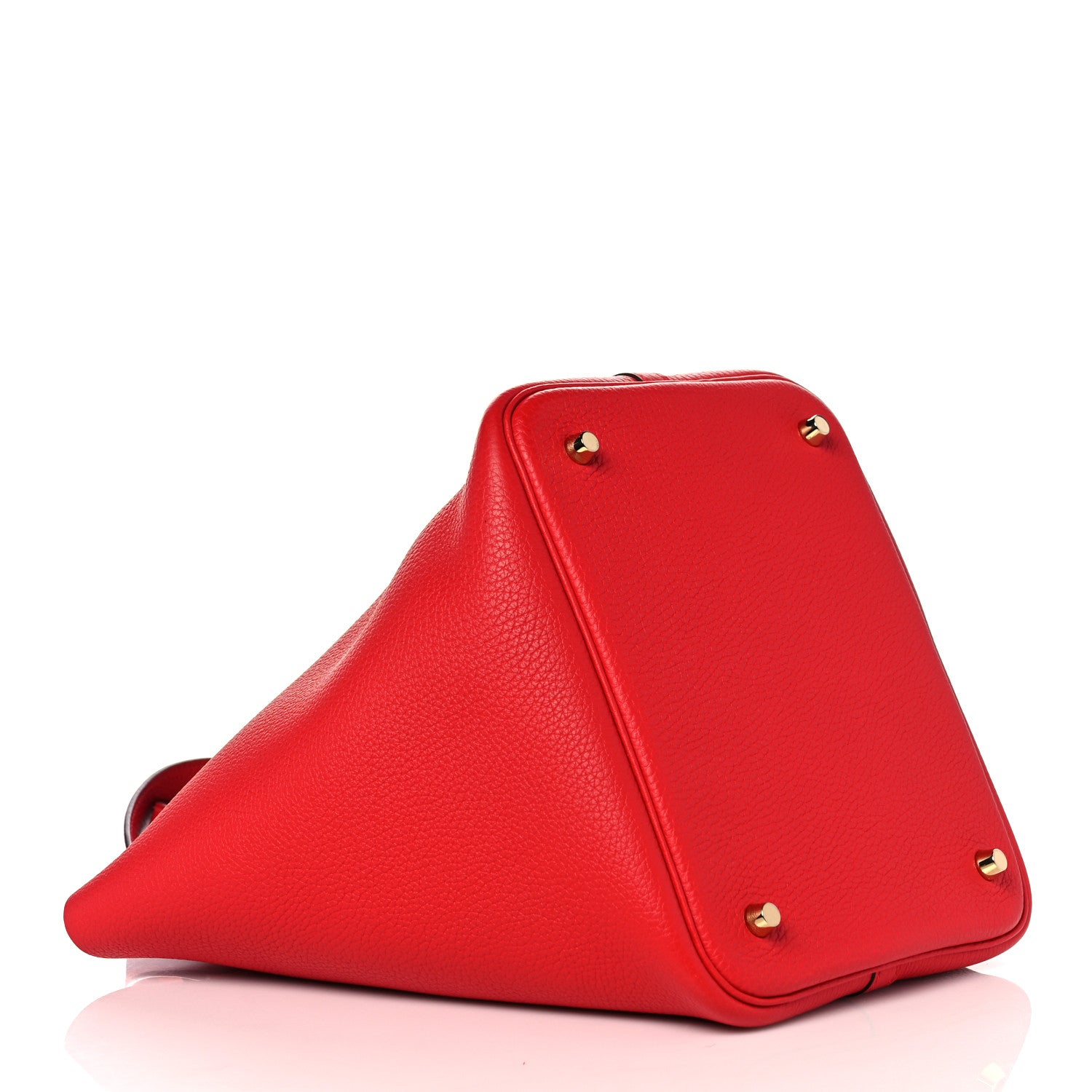 Hermes Taurillon Clemence Picotin Lock 22 MM Rouge De Coeur 4 of 10