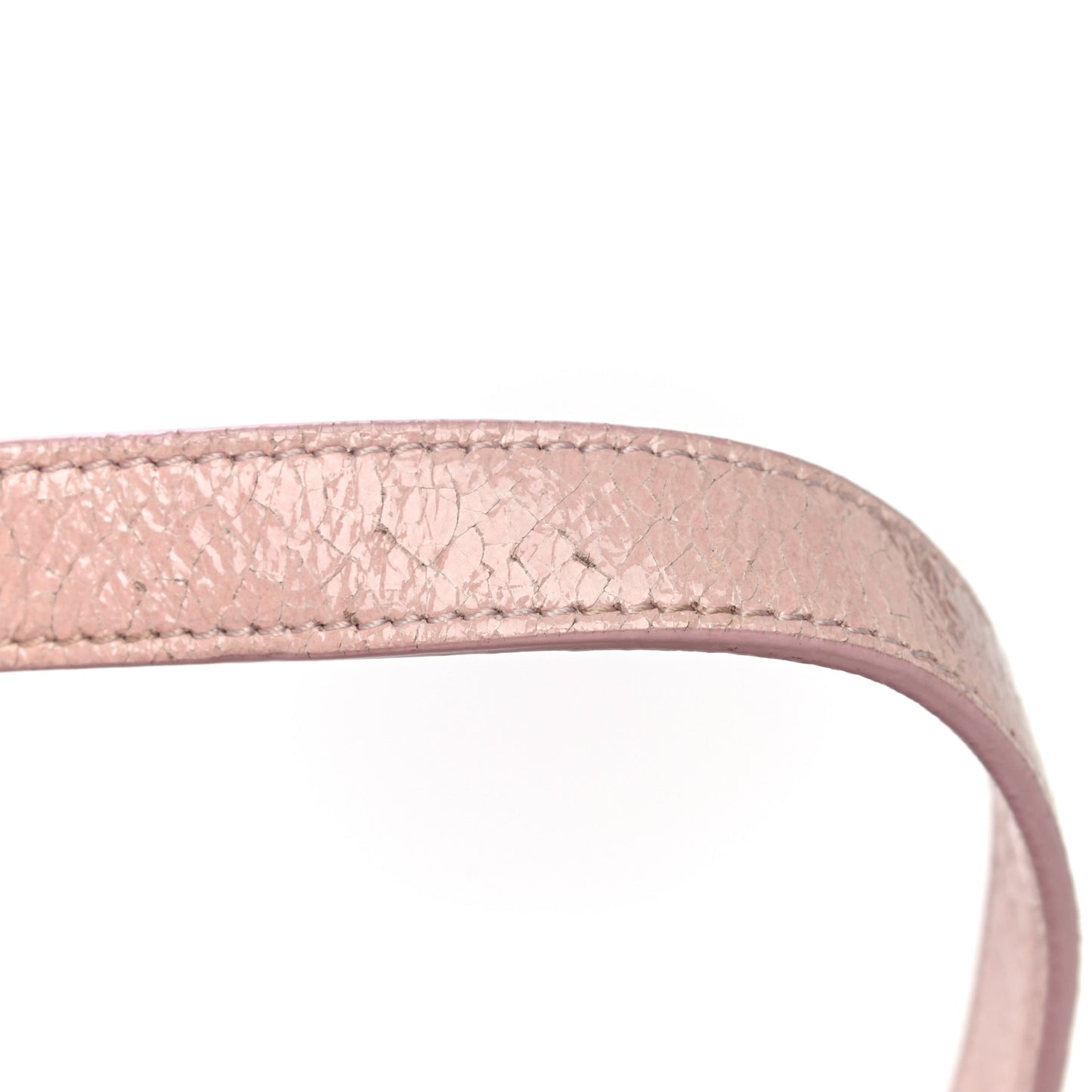 Ceramic Effect Deerskin Small Diorama Flap Bag Pink