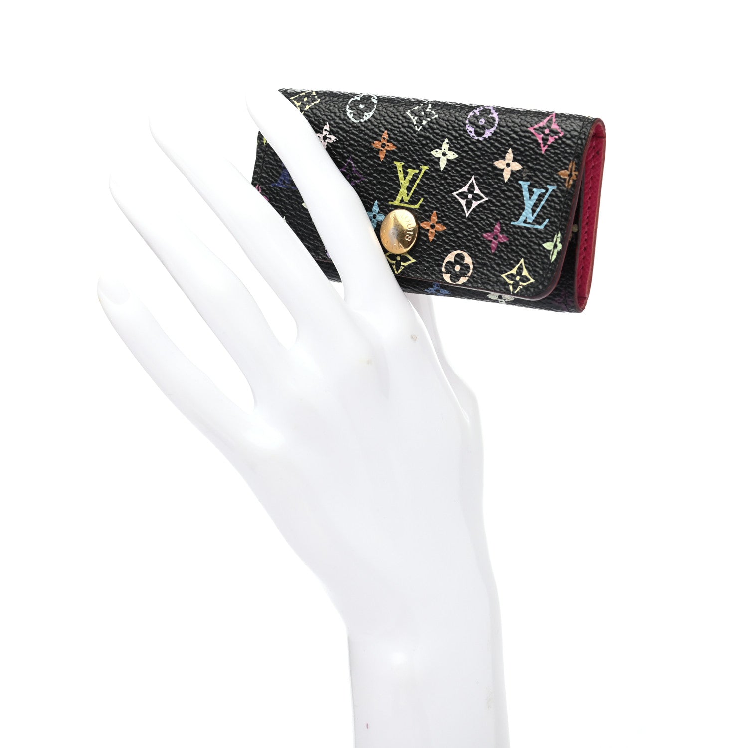 Louis Vuitton Monogram Multicolor Multicles 4 Key Holder Black Grenade 4 of 20