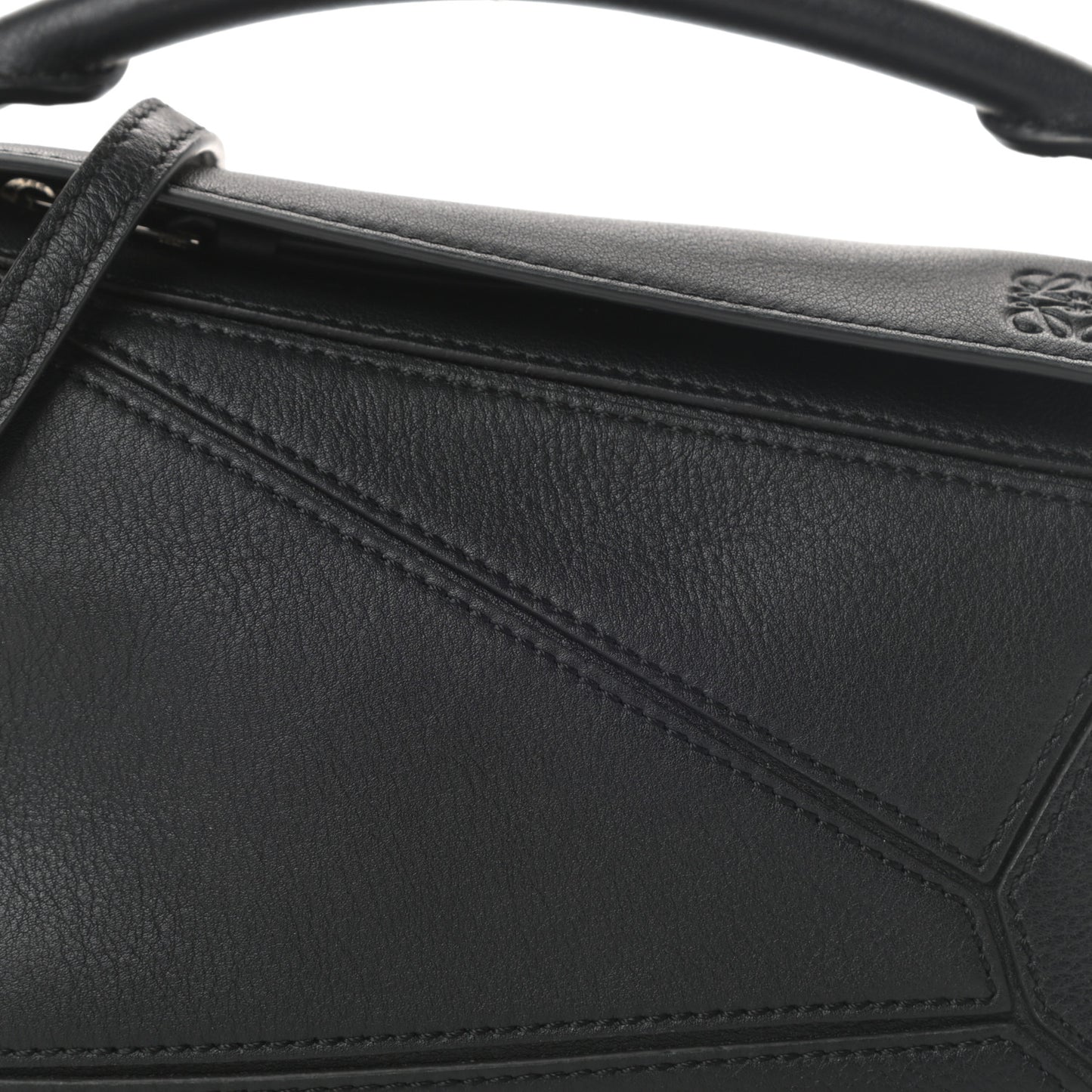 Calfskin Mini Puzzle Bag Black