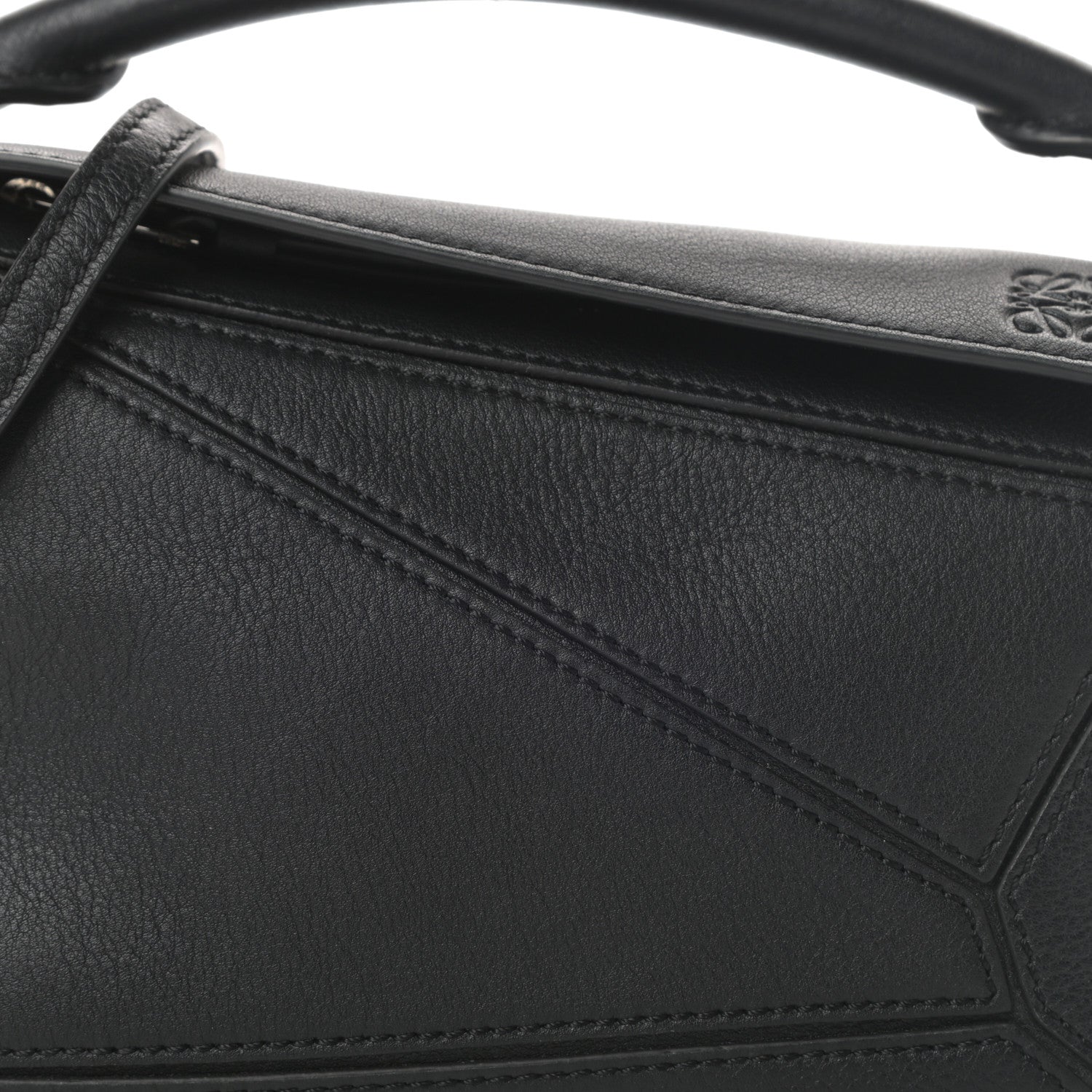 Loewe Calfskin Mini Puzzle Bag Black 8 of 10