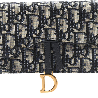 Christian Dior Oblique Saddle Belt Bag Blue 6 of 9