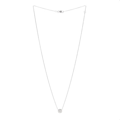 Roberto Coin 18K White Gold Diamond .60ct Diamonds by the Inch Pendant Necklace 3 of 5