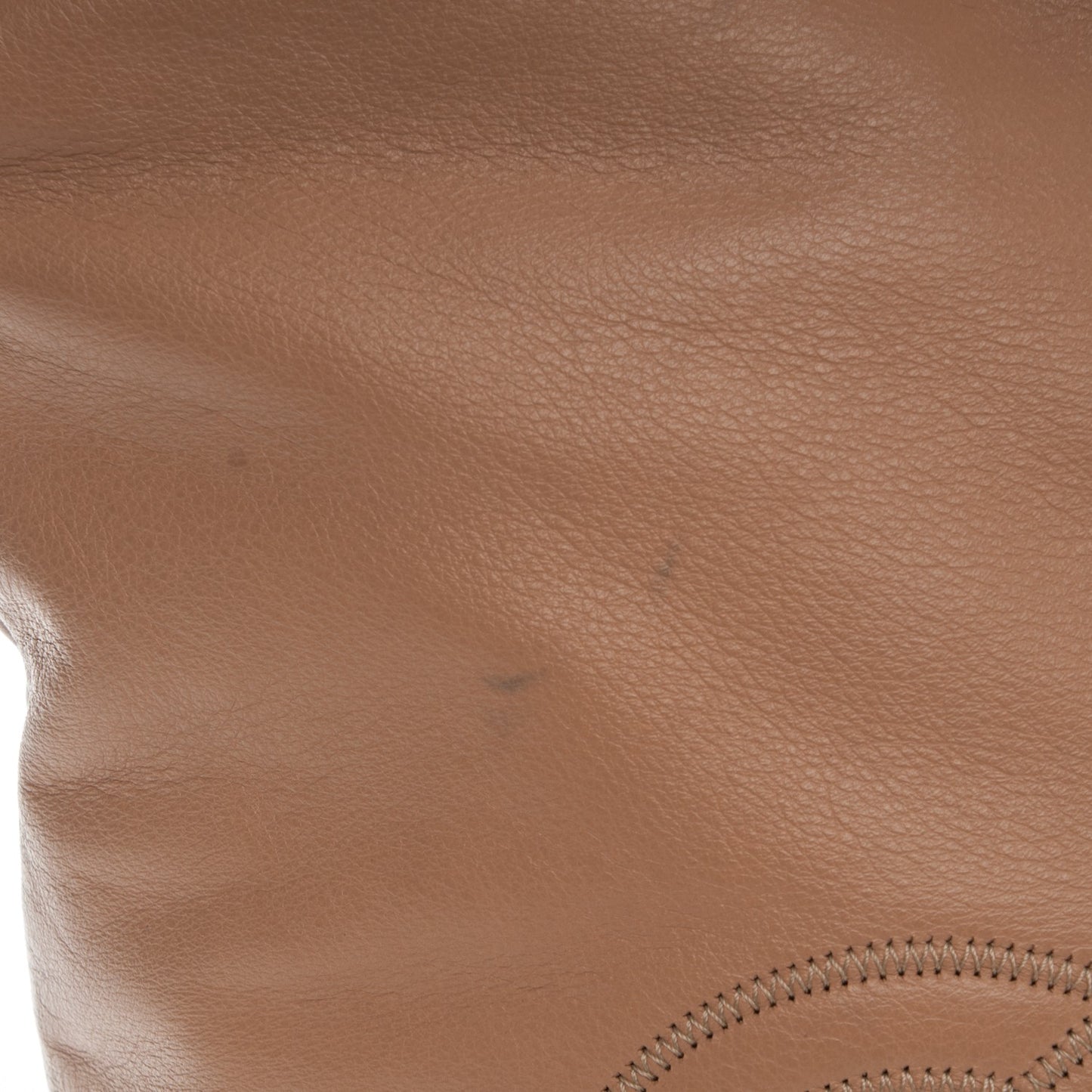 Calfskin CC Bucket Bag Beige