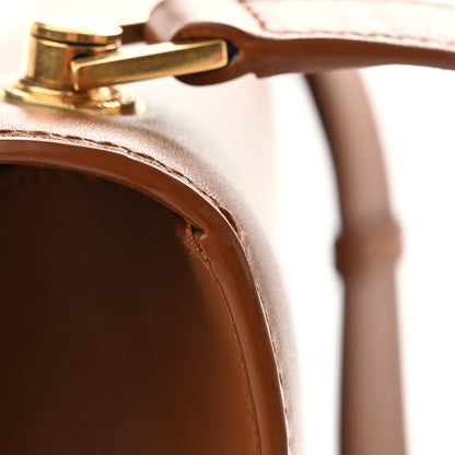 Saint Laurent Smooth Calfskin Carre Satchel Brown 10 of 10