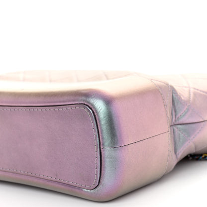 Chanel Iridescent Lambskin Calfskin Quilted Medium Gabrielle Hobo Light Purple 10 of 13