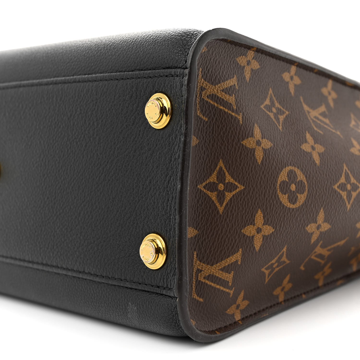 Louis Vuitton Calfskin Monogram On My Side Black 9 of 10