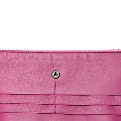 Bottega Veneta Nappa Intrecciato Double Zip Clutch Wallet Ametista 11 of 12