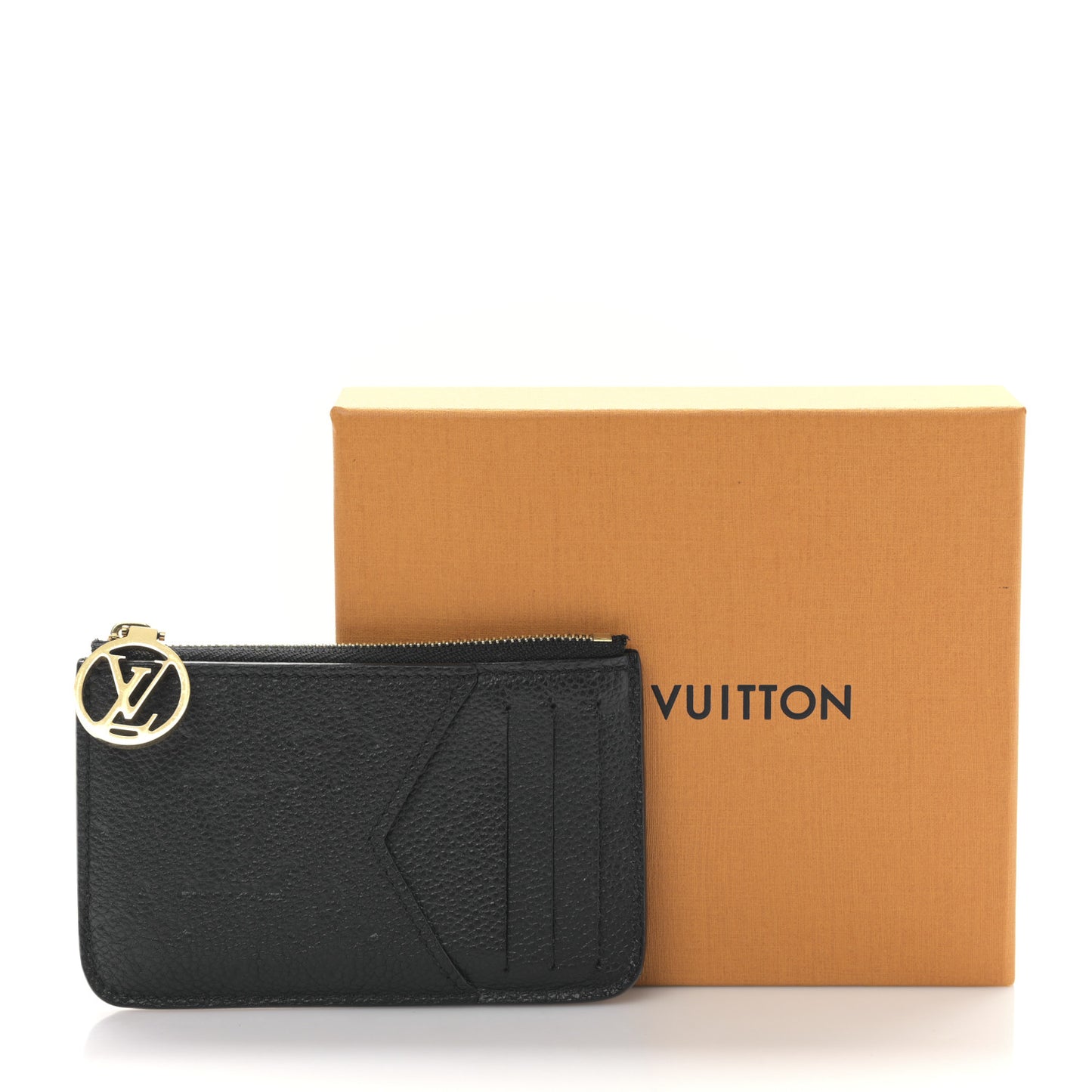 Empreinte Monogram Zipped Romy Card Holder Black