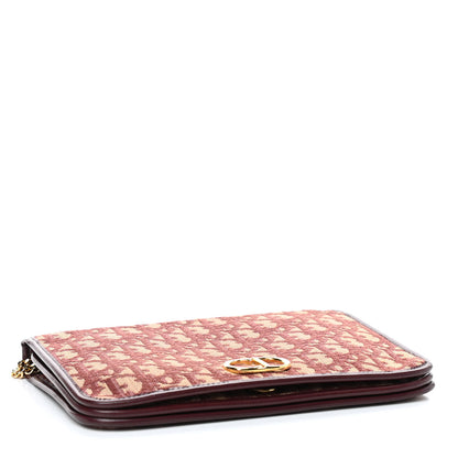 Christian Dior Monogram Chain Flap Burgundy 3 of 8