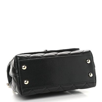 Chanel Caviar Quilted Extra Mini Coco Handle Flap Black 4 of 9