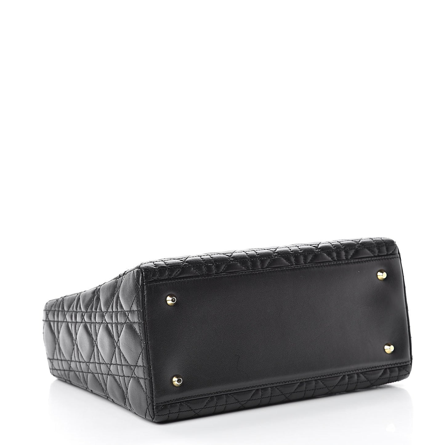 Lambskin Cannage Medium Lady Dior Black