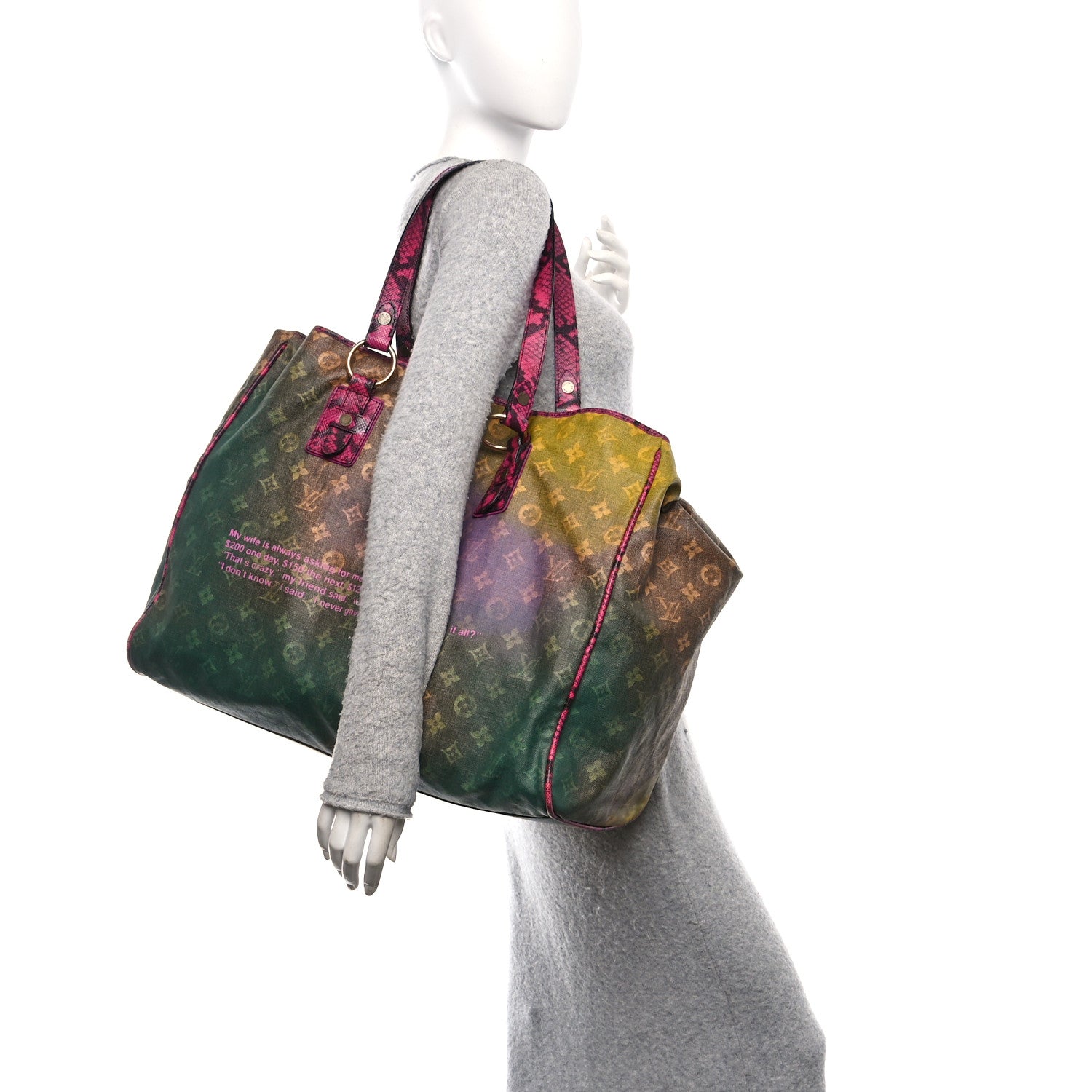 Louis Vuitton Richard Prince Monogram Karung Duderanch Jokes Tote 2 of 9