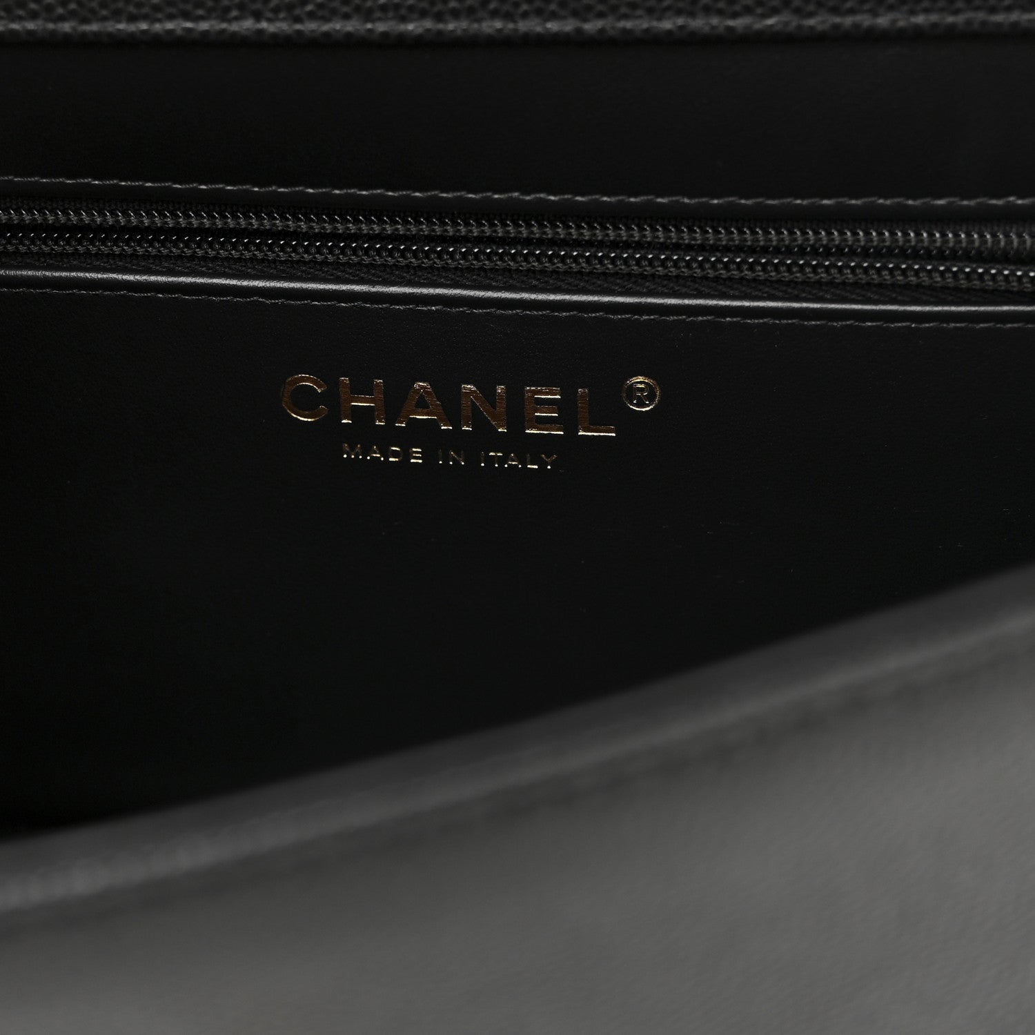 Chanel Shiny Caviar Small Preppy Shoulder Bag Black 5 of 9