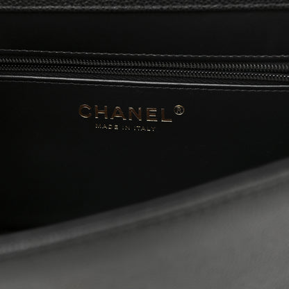 Chanel Shiny Caviar Small Preppy Shoulder Bag Black 5 of 9