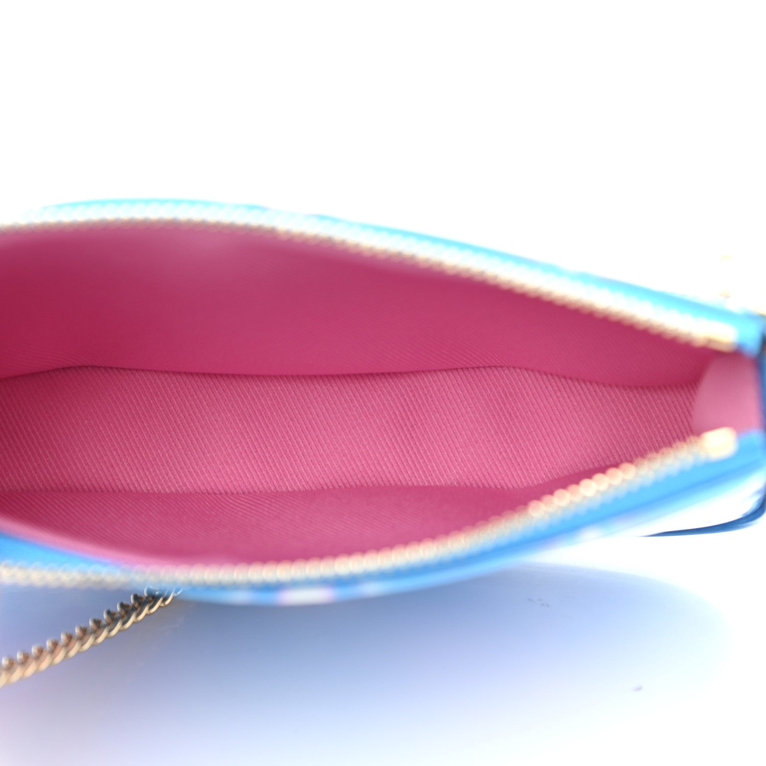 Louis Vuitton Vernis Valentine Mini Pochette Accessories Baby Blue Neon 5 of 8