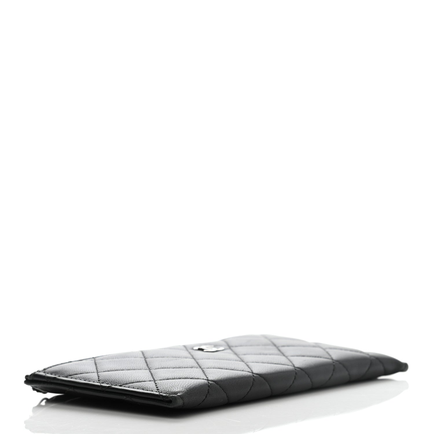 Chanel Lambskin Quilted Classic Zip Pouch Black 4 of 7