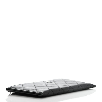 Chanel Lambskin Quilted Classic Zip Pouch Black 4 of 7