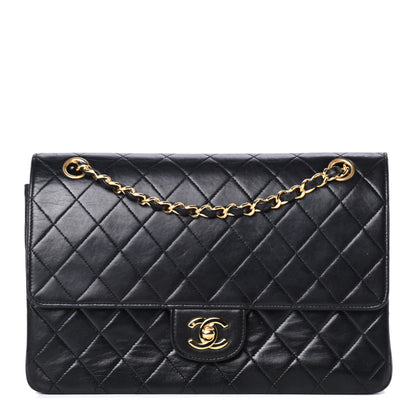 Chanel Lambskin Quilted Medium Double Flap Black 1 of 4