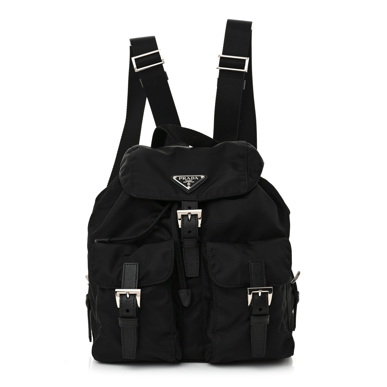 Prada Re-Nylon Vela Small Backpack Black 1 of 11