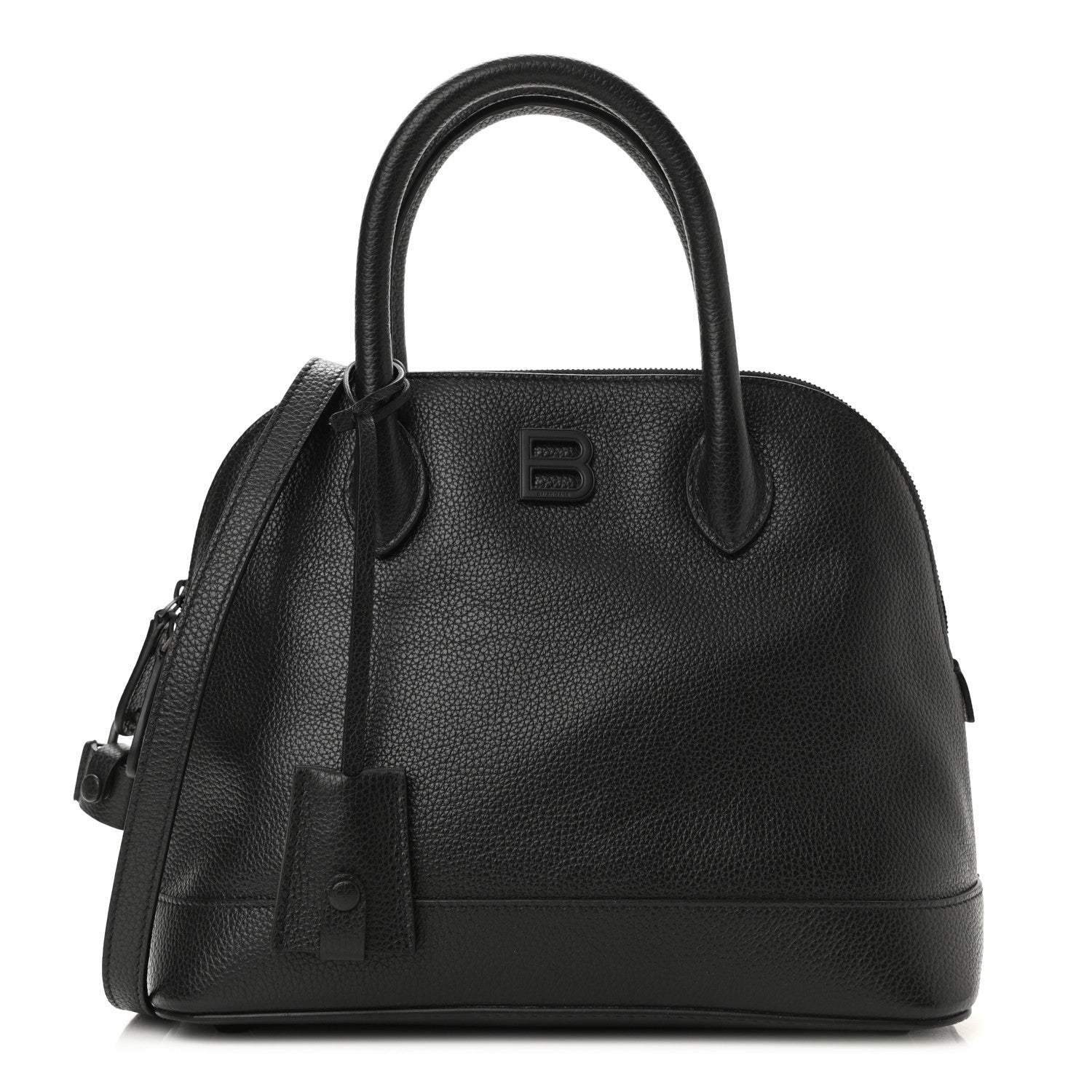 Balenciaga Supple Calfskin Rivet Small Ville Top Handle Bag Black 1 of 11