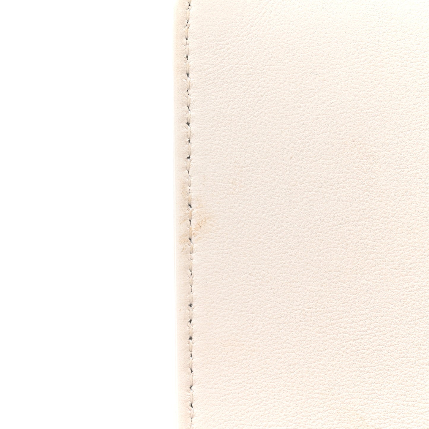 Calfskin Quilted Medium Chain Embellished Boy Flap White