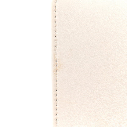 Chanel Calfskin Quilted Medium Chain Embellished Boy Flap White 12 of 14