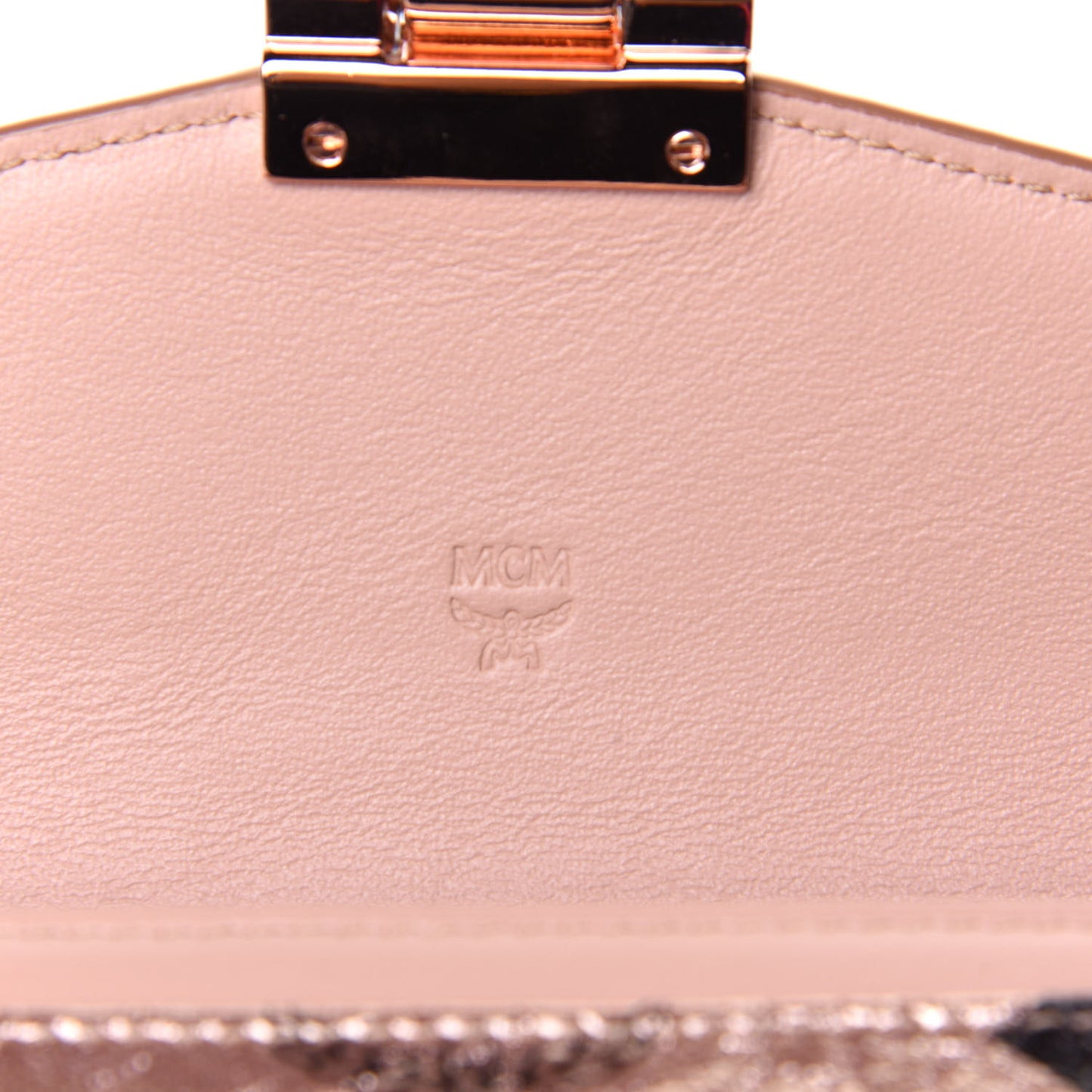 Metallic Visetos Patricia Wallet On Chain Champagne Gold