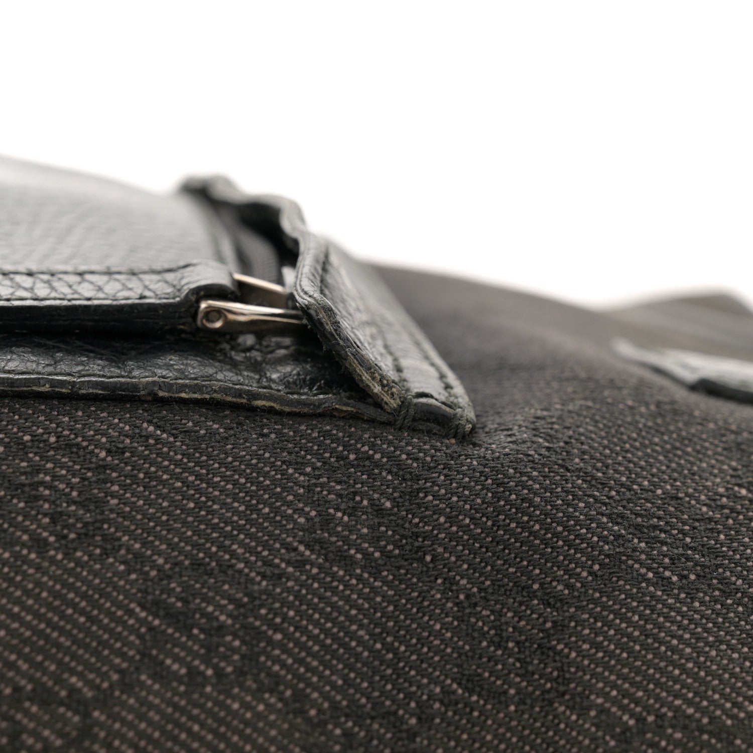 Gucci Nylon Calfskin Monogram Tall Tote Dark Brown 17 of 17