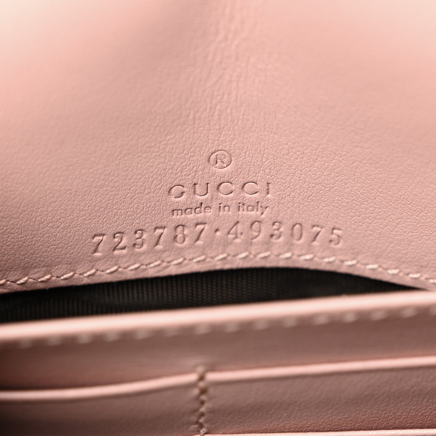 Gucci Calfskin GG Matelasse Chain Wallet Perfect Pink 6 of 12