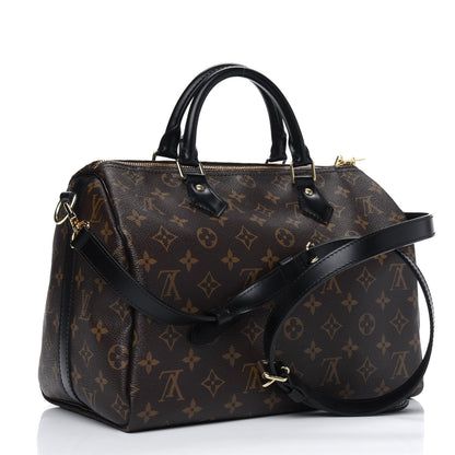 Louis Vuitton Monogram My World Tour Speedy Bandouliere 30 Black 2 of 7