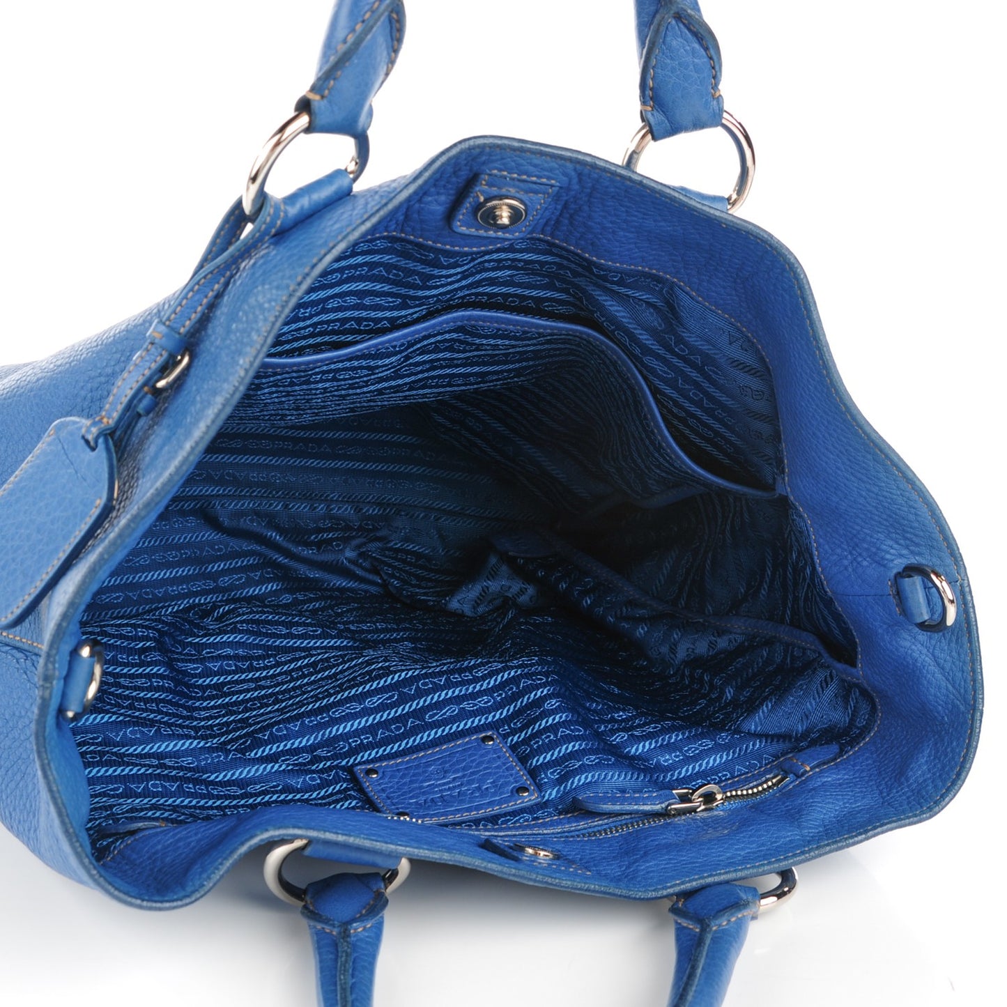 Vitello Daino Tote Cobalto