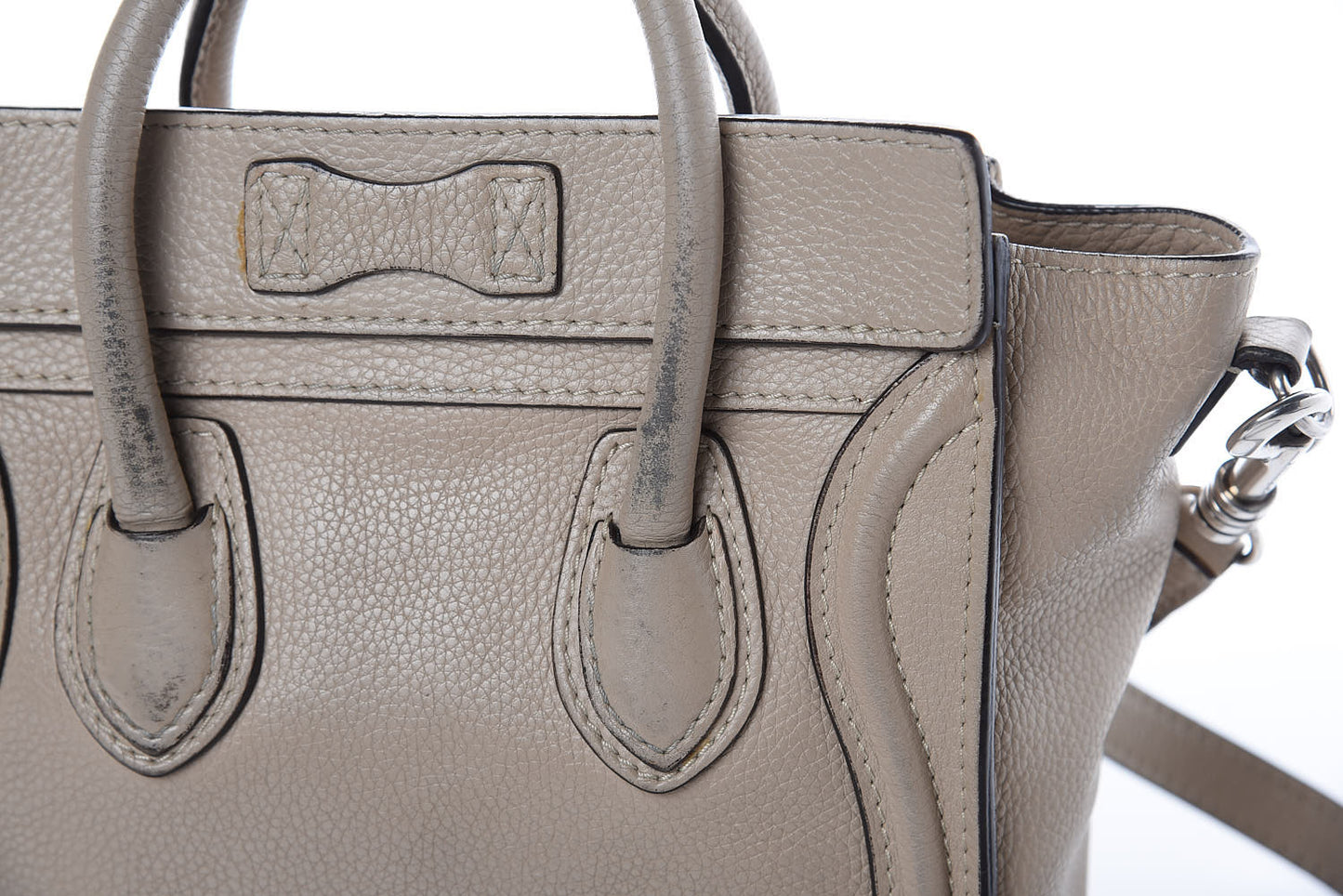 Drummed Calfskin Nano Luggage Dune