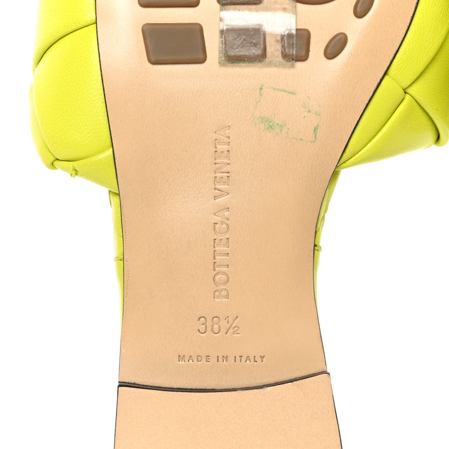 Bottega Veneta Nappa Maxi Intrecciato Lido Flat Sandals 38.5 Kiwi 6 of 7