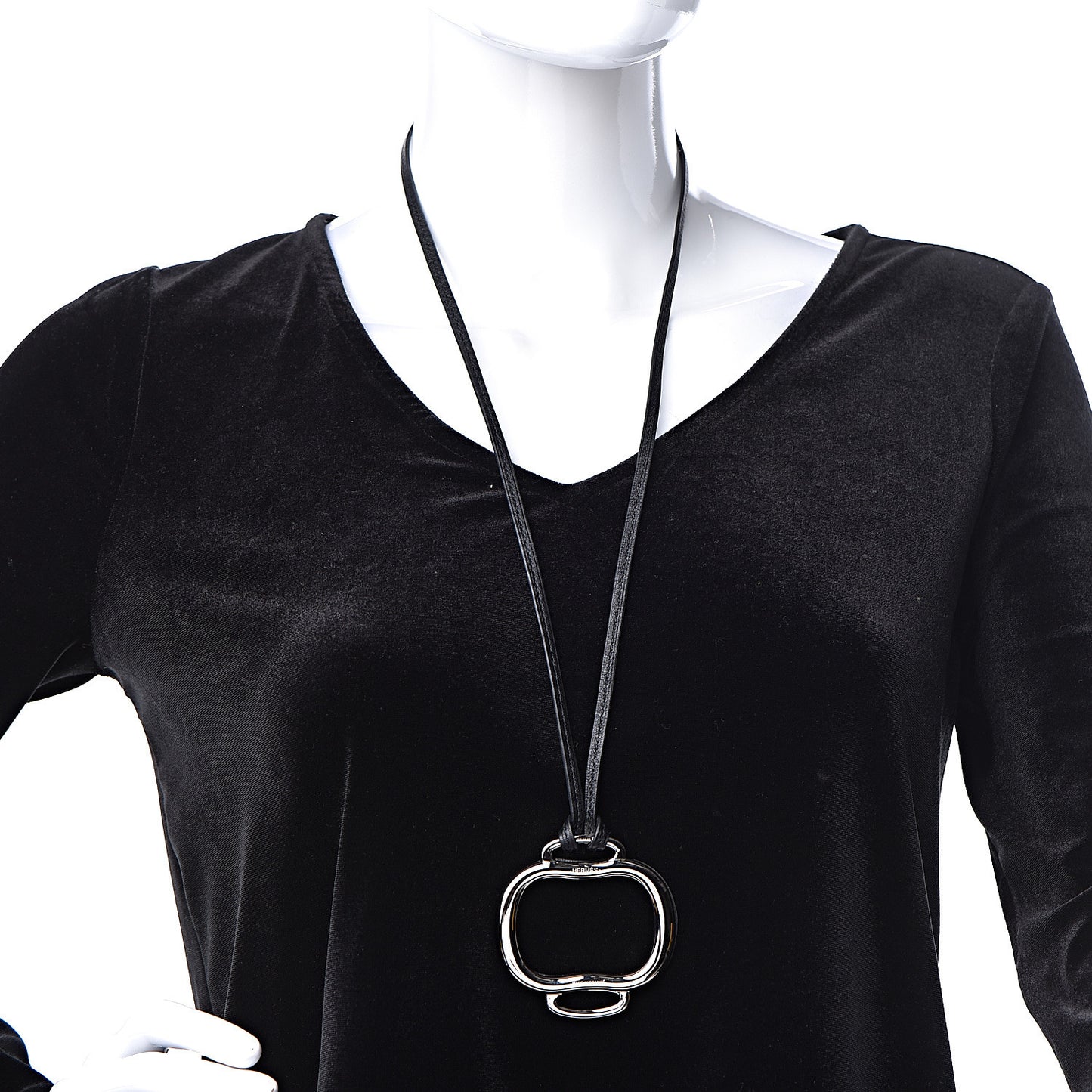 Swift Palladium Bouclerie Pendant Necklace Black