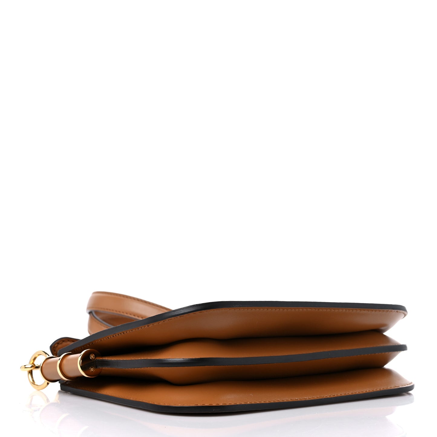 Vitello King Luxor Fendi Touch Shoulder Bag Caramello