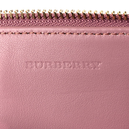 Burberry Haymarket Check Peyton Crossbody Clutch Bag Dusty Pink 5 of 11