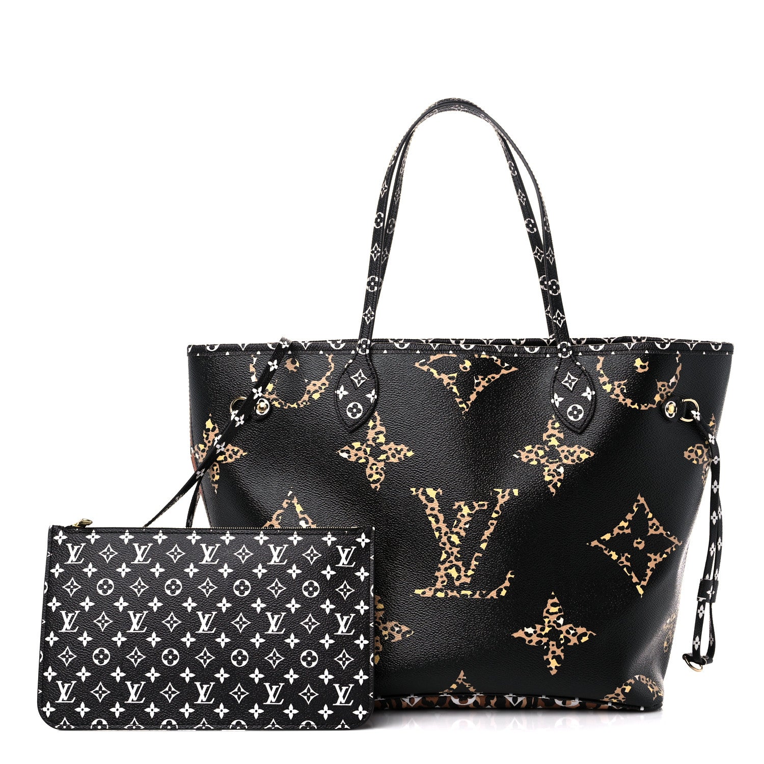 Louis Vuitton Monogram Giant Jungle Neverfull MM Black 1 of 10