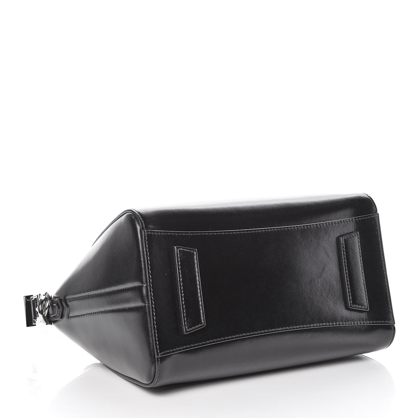 Shiny Lord Calfskin Small Antigona Black