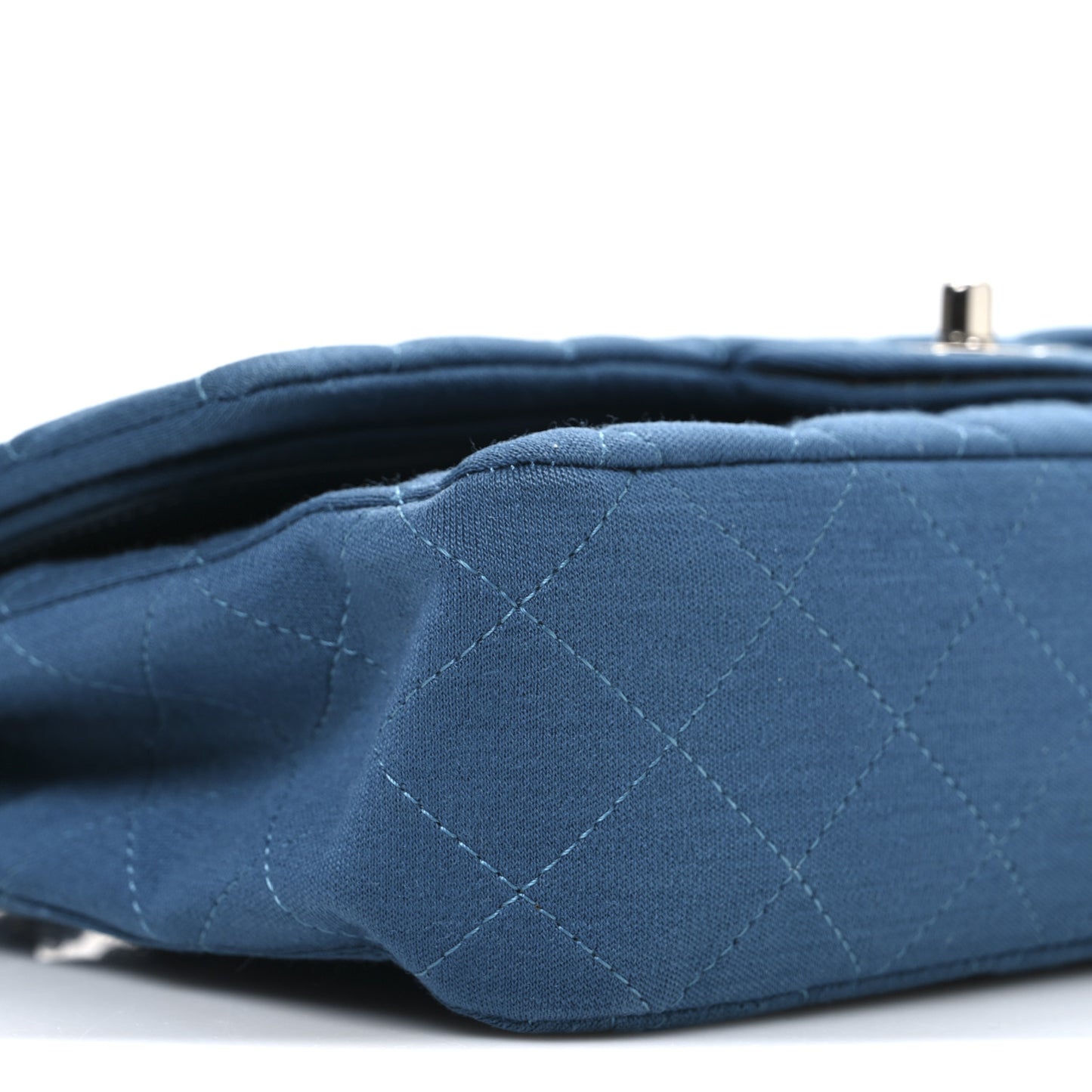 Jersey Quilted Medium Double Flap Blue